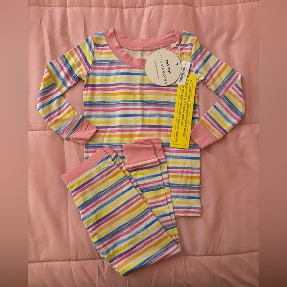 Little Sleepies Sunrise Stripes 2pc - Picture 1 of 1